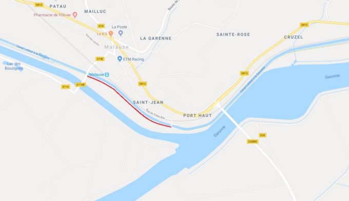 Canal de Garonne - Parcours Malause