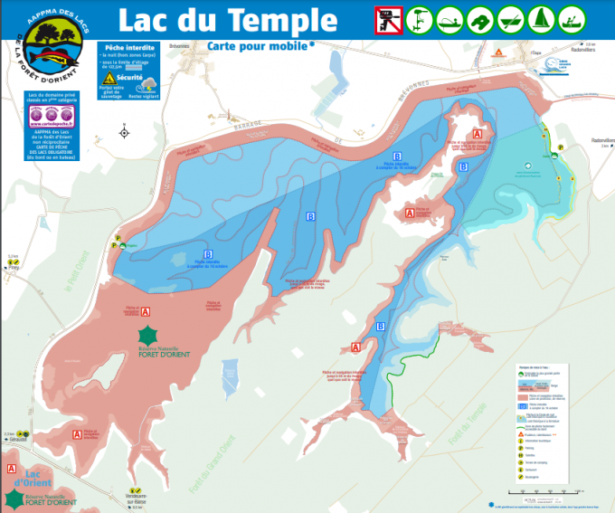 Carte - Lac du Temple
